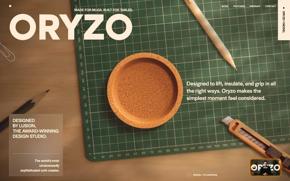 Oryzo home page