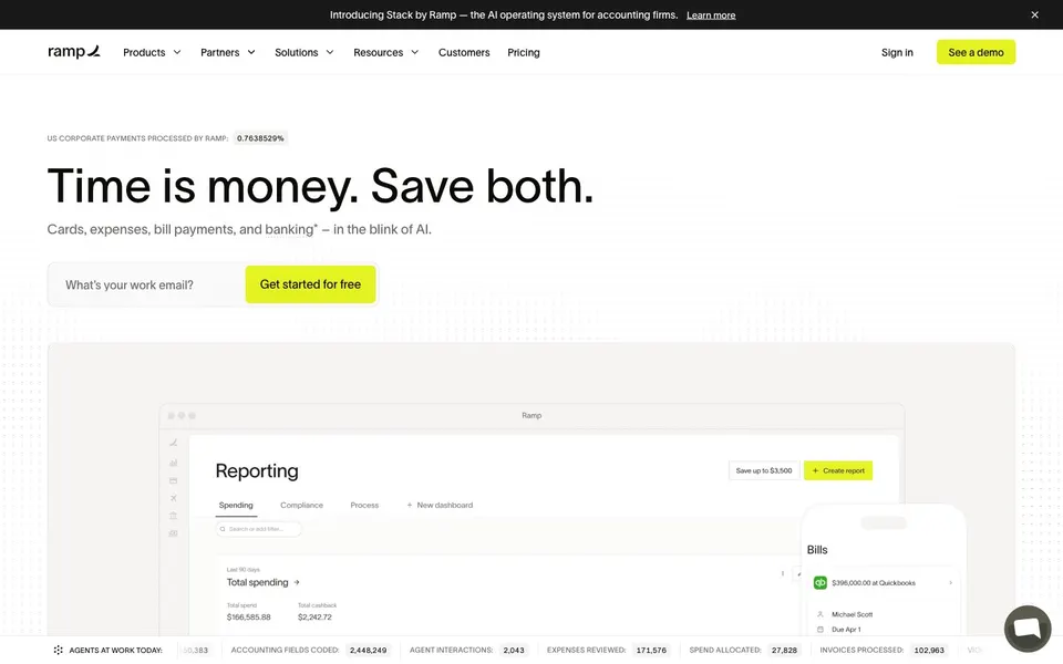 Ramp home page